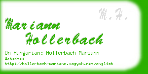 mariann hollerbach business card